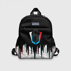 Детский рюкзак Rainbow six лого глитч краски, цвет: 3D-принт