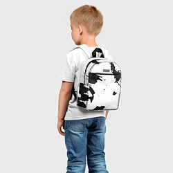 Детский рюкзак Черный силуэт Брэд Питт, цвет: 3D-принт — фото 2