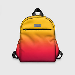 Детский рюкзак Жёлто-бордовый градиент, цвет: 3D-принт
