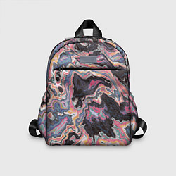 Детский рюкзак Мраморный узор разноцветный, цвет: 3D-принт