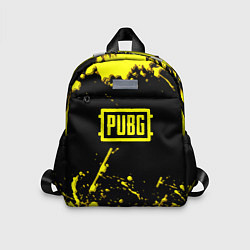 Детский рюкзак Пабг жёлтые краски геймер