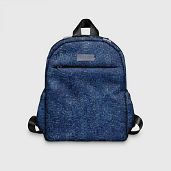 Детский рюкзак Текстура тёмно-синий мелкие квадраты