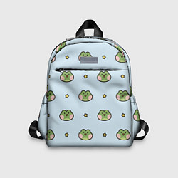 Детский рюкзак Паттерн с лягушками