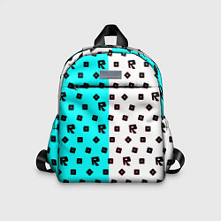 Детский рюкзак Roblox pattern logo mobile, цвет: 3D-принт