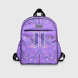 Детский рюкзак BTS - ARMY Цветочный принт, цвет: 3D-принт
