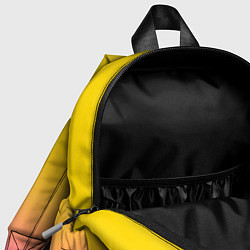 Детский рюкзак Кот чёрный с золотыми глазами, цвет: 3D-принт — фото 2