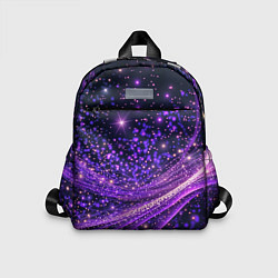 Детский рюкзак Фиолетовые сверкающие абстрактные волны