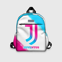 Детский рюкзак Juventus neon gradient style, цвет: 3D-принт