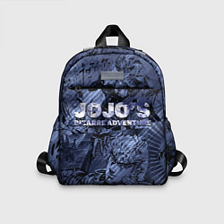 Детский рюкзак ДжоДжо на фоне манги, цвет: 3D-принт