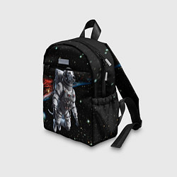 Детский рюкзак The dalmatian brave cosmonaut - ai art, цвет: 3D-принт — фото 2