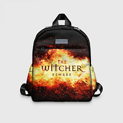Детский рюкзак The Witcher Remake в пламени огня, цвет: 3D-принт