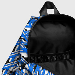Детский рюкзак Синяя техно броня, цвет: 3D-принт — фото 2