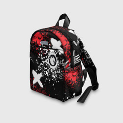 Детский рюкзак Дракон уроборос на фоне брызг красок и граффити, цвет: 3D-принт — фото 2