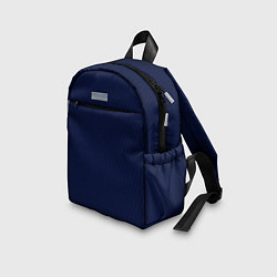 Детский рюкзак Тёмно-синий волнистые линии, цвет: 3D-принт — фото 2
