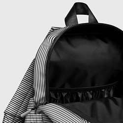 Детский рюкзак Зебра плывущая в полосках, цвет: 3D-принт — фото 2