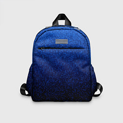 Детский рюкзак Градиент мелкая мозаика сине-чёрный