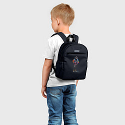 Детский рюкзак Стильная горилла на черном фоне, цвет: 3D-принт — фото 2