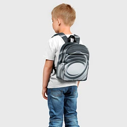 Детский рюкзак Серые кольца, цвет: 3D-принт — фото 2
