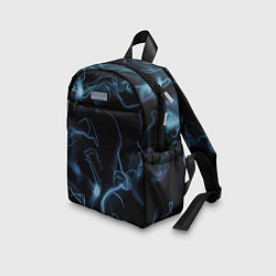 Детский рюкзак Синие неоновые молнии, цвет: 3D-принт — фото 2