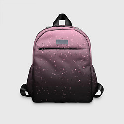 Детский рюкзак Градиент тёмный розовый брызги, цвет: 3D-принт