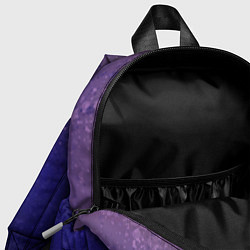Детский рюкзак Розово-сине-чёрный градиент абстрактный, цвет: 3D-принт — фото 2