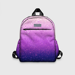 Детский рюкзак Абстрактный градиент розово-синий, цвет: 3D-принт