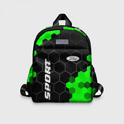 Детский рюкзак Ford green sport hexagon, цвет: 3D-принт