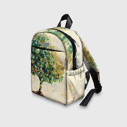 Детский рюкзак Многоугольное дерево с листьями, цвет: 3D-принт — фото 2