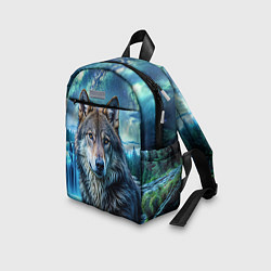 Детский рюкзак Волк и водопад, цвет: 3D-принт — фото 2