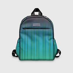 Детский рюкзак Хаотичные зеленые линии, цвет: 3D-принт