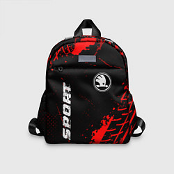 Детский рюкзак Skoda red sport tires, цвет: 3D-принт