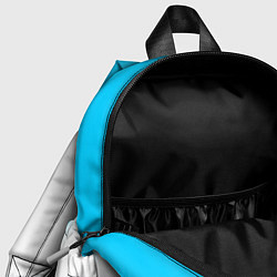 Детский рюкзак Juventus neon gradient style вертикально, цвет: 3D-принт — фото 2