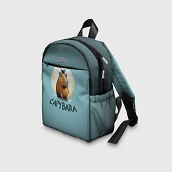 Детский рюкзак Капибара с птичкой на голове, цвет: 3D-принт — фото 2