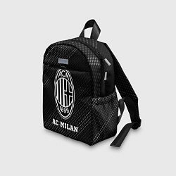 Детский рюкзак AC Milan sport на темном фоне, цвет: 3D-принт — фото 2