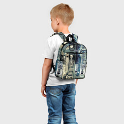 Детский рюкзак Психоделика с черепами, цвет: 3D-принт — фото 2