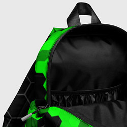 Детский рюкзак Yamaha green sport hexagon, цвет: 3D-принт — фото 2