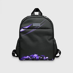 Детский рюкзак Неоновый фиолетовый цветок в темноте