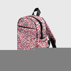 Детский рюкзак Паттерн соты розовый, цвет: 3D-принт — фото 2