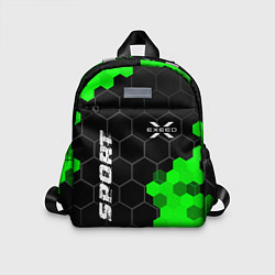 Детский рюкзак Exeed green sport hexagon, цвет: 3D-принт