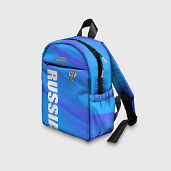Детский рюкзак Россия - синие волны, цвет: 3D-принт — фото 2