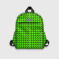 Детский рюкзак Зелёные лепестки шестиугольники