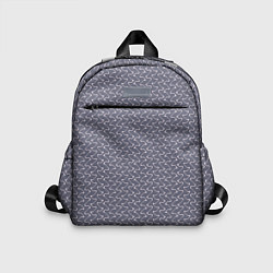Детский рюкзак Серый ежевичный волнистые полосы, цвет: 3D-принт