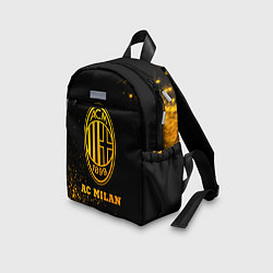 Детский рюкзак AC Milan - gold gradient, цвет: 3D-принт — фото 2