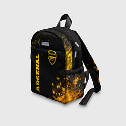 Детский рюкзак Arsenal - gold gradient вертикально, цвет: 3D-принт — фото 2