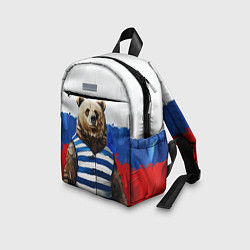 Детский рюкзак Медведь и флаг России, цвет: 3D-принт — фото 2