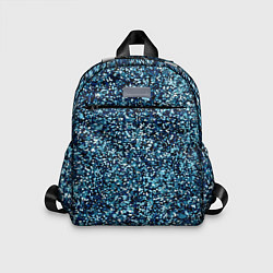 Детский рюкзак Синий пёстрый текстурированный, цвет: 3D-принт