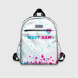 Детский рюкзак West Ham neon gradient style посередине