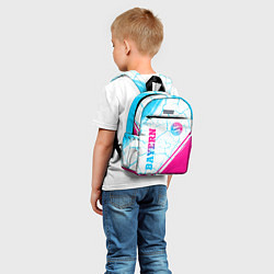 Детский рюкзак Bayern neon gradient style вертикально, цвет: 3D-принт — фото 2
