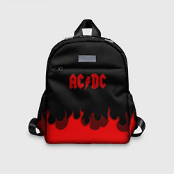 Детский рюкзак AC DC fire rock steel, цвет: 3D-принт