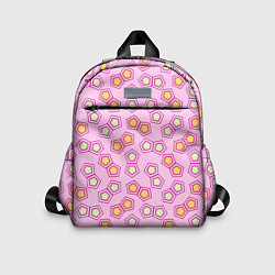 Детский рюкзак Мозаика на розовом, цвет: 3D-принт